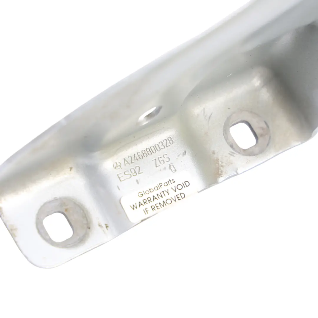 Bisagra Capó Izquierda Plata Polar Metalizado 761 para Mercedes W246 con número de pieza A2468800328 Mercedes W246 Bisagra Capó Izquierda Plata Polar Metalizado 761 - SKU A2468800328-PLS - Número de pieza A2468800328