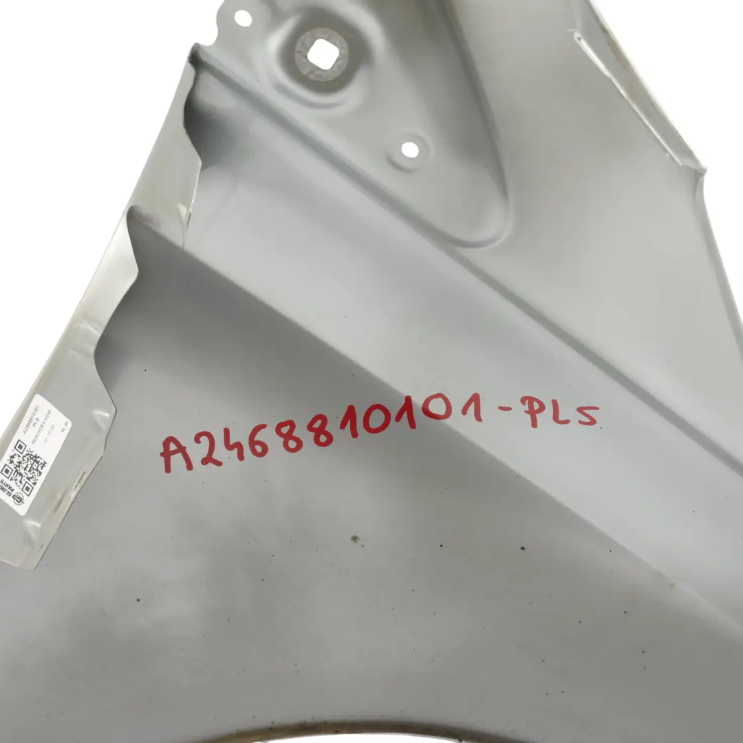Mercedes W246 Guardabarros Delantero Izquierdo Plata Polar Metalizado - SKU A2468810101-PLS - Número de pieza A2468810101