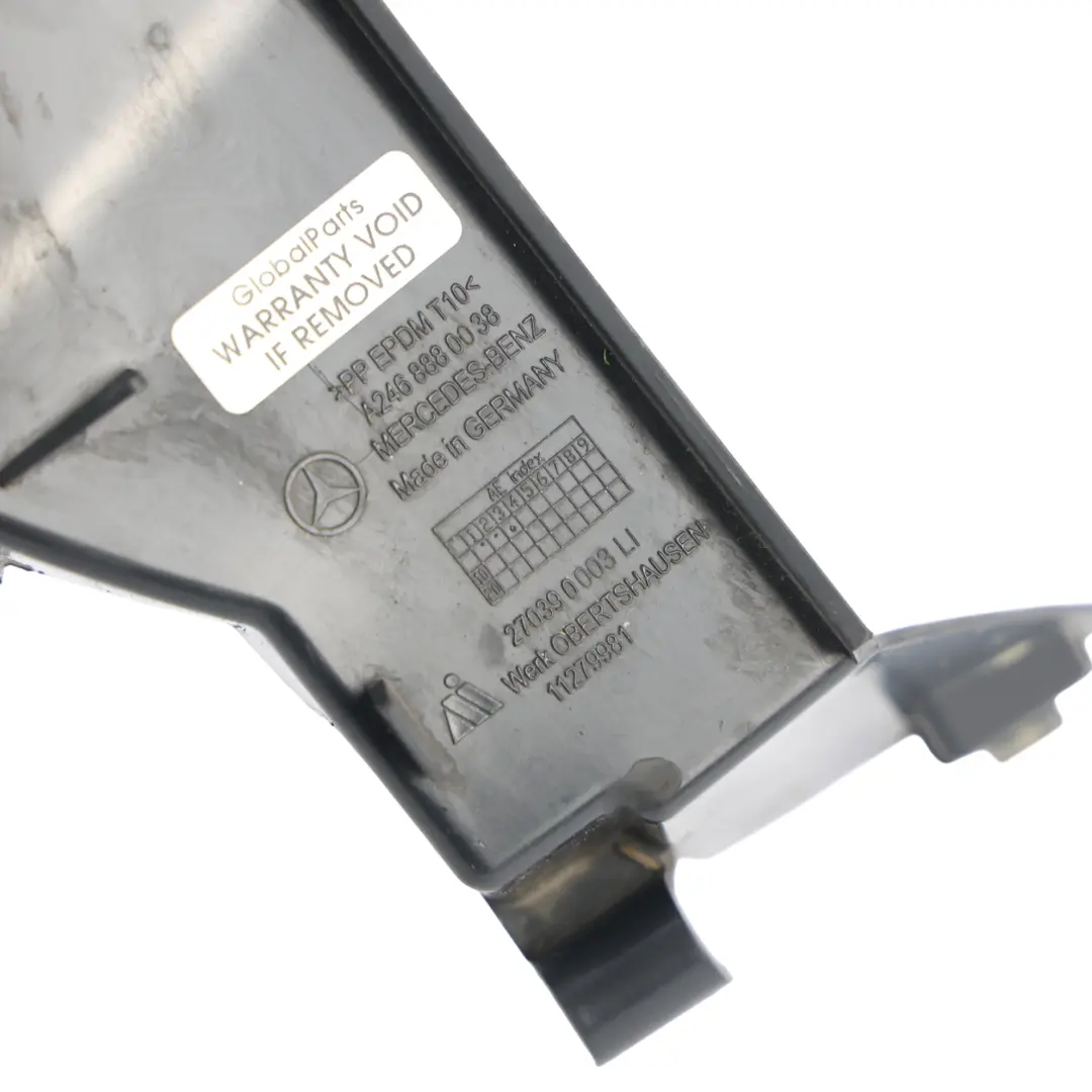 Mercedes W246 Conducto Aire Radiador Delantero Izquierdo - SKU A2468880038 - Número de pieza A2468880038