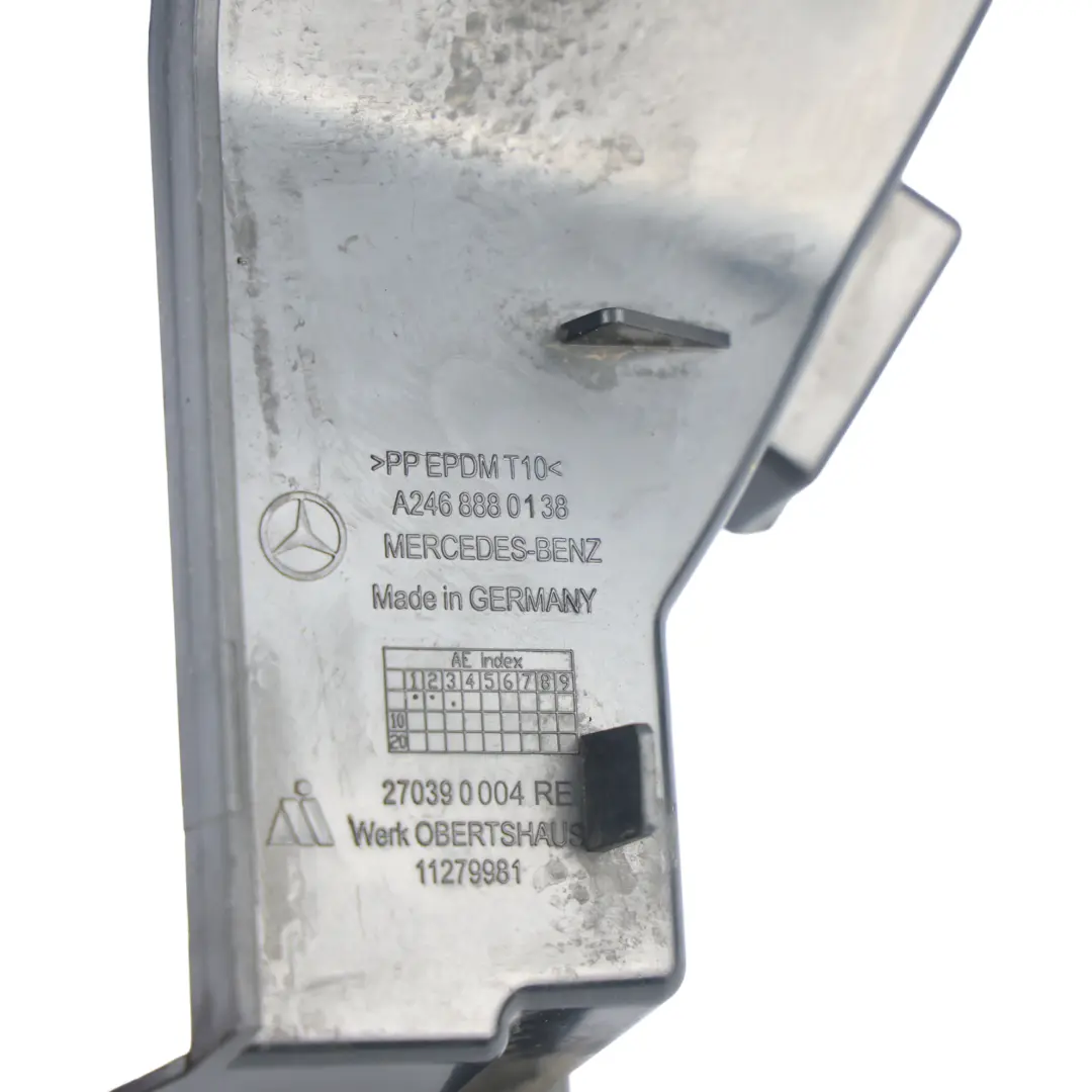 Mercedes W246 Radiator Air Duct Channel Trim Front Right O/S - SKU A2468880138 - Part number A2468880138