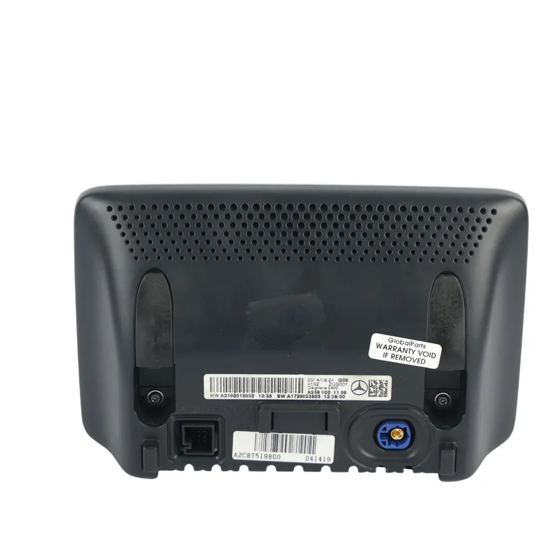 Ekran Wyświetlacz Radia Nawigacji do Mercedes W176 W246 o numerze A2469001106 Mercedes W176 W246 Ekran Wyświetlacz Radia Nawigacji - SKU A2469001106 - Numer Części A2469001106