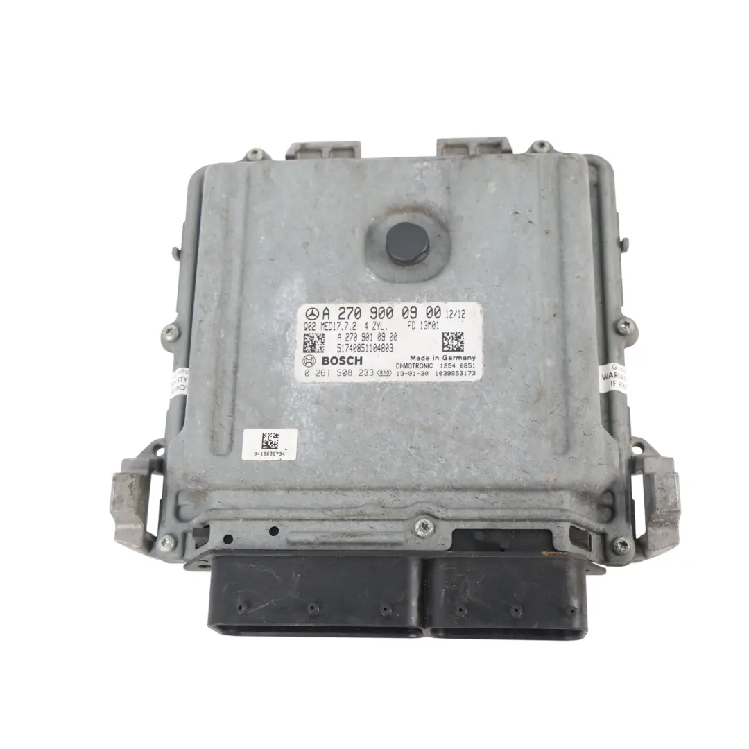 Mercedes W176 A 180 270.910 122HP Kit ECU Automatique - SKU A2709000900-10 - Numéro de pièce A2709000900