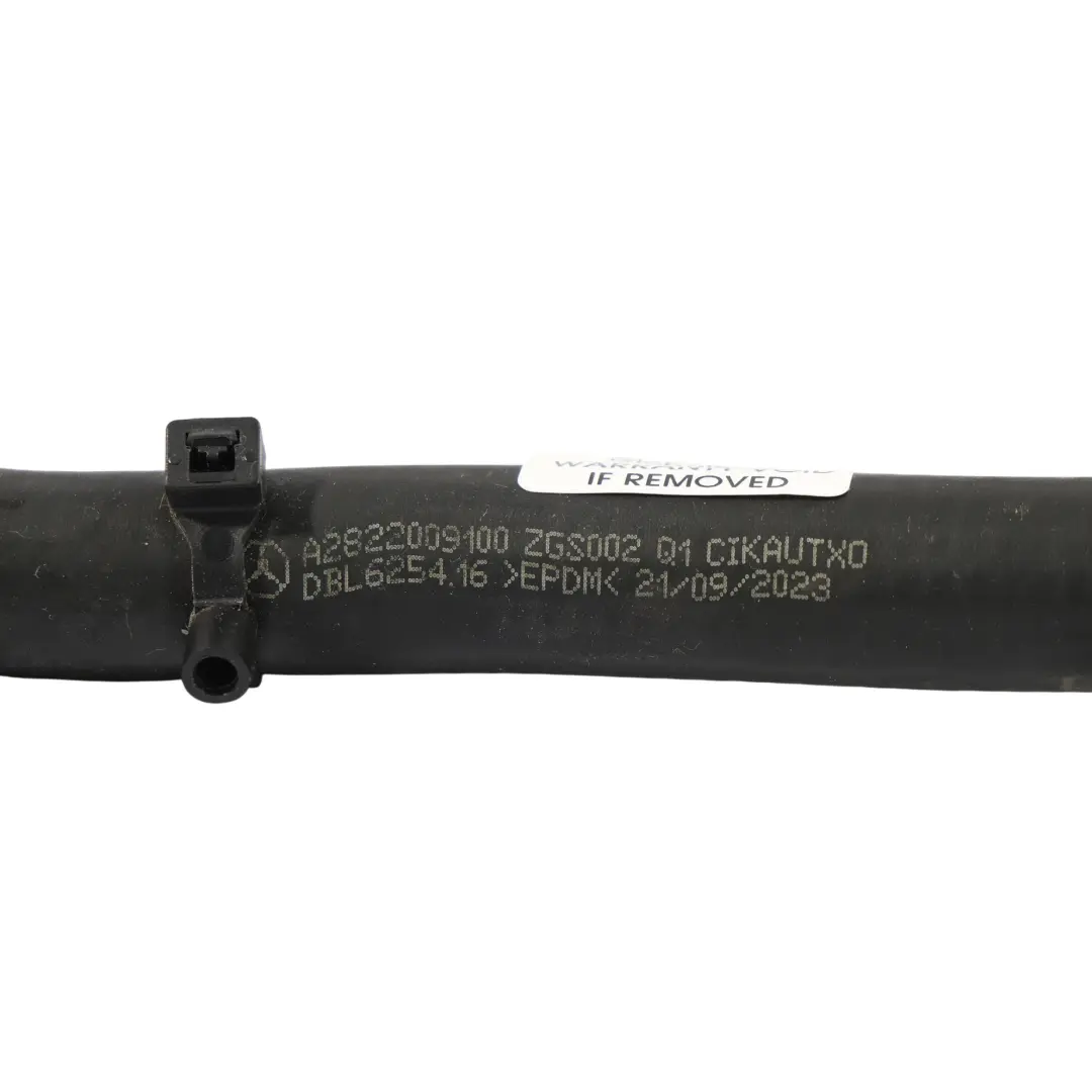 Water Coolant Pipe Hose Line M282 to Mercedes C118 W177 with Part number A2822009100 Mercedes C118 W177 Water Coolant Pipe Hose Line M282 - SKU A2822009100 - Part number A2822009100