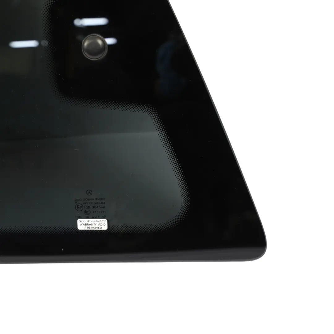 Quarter Side Window Left N/S Tinted Glass AS3 to Mercedes Vito Viano W639 Rear with Part number A6396721013 Mercedes Vito Viano W639 Rear Quarter Side Window Left N/S Tinted Glass AS3 - SKU A6396721013-1 - Part number A6396721013