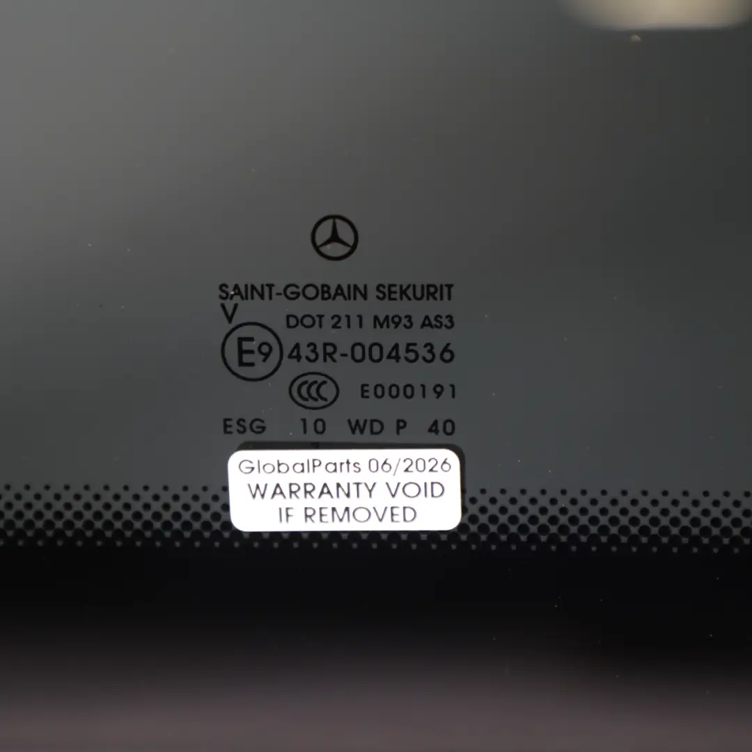 Quarter Side Window Rear Right O/S Tinted Glass AS3 to Mercedes Vito Viano W639 with Part number A6396721113 Mercedes Vito Viano W639 Quarter Side Window Rear Right O/S Tinted Glass AS3 - SKU A6396721113-1 - Part number A6396721113