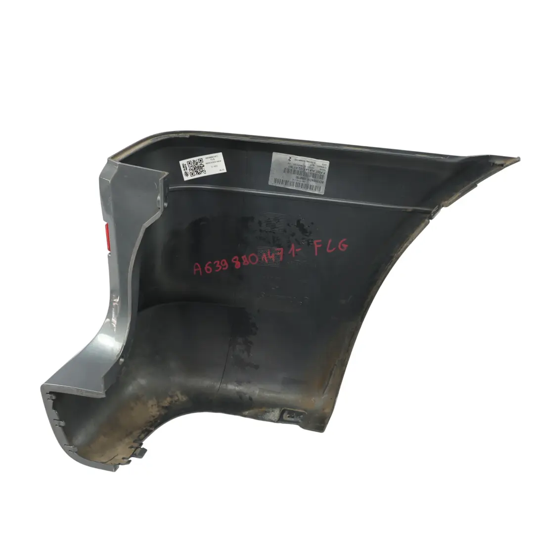 Mercedes Vito W639 Rear Bumper Left N/S Side Corner Trim Flint Grey - 368 - SKU A6398801471-FLG - Part number A6398801471