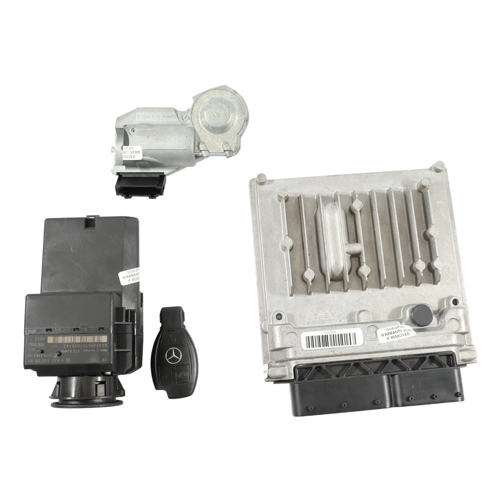 Mercedes W639 OM651.940 136HP Motore Modulo ECU Kit A6511501879 Blocco chiave