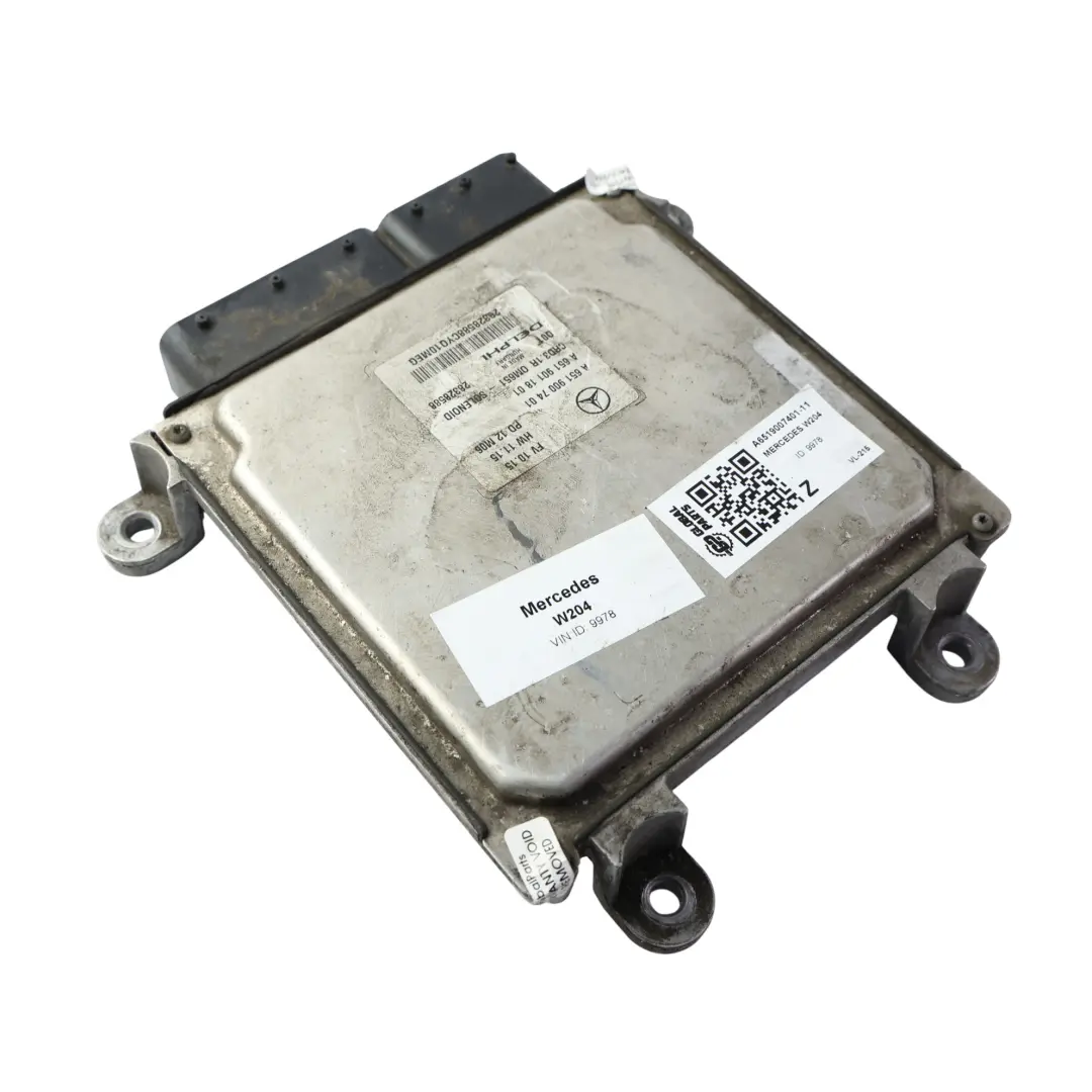 Mercedes W212 E250 CDI Engine Control Module ECU 170 HP SET Manual - SKU A6519007401-11 - Part number A6519007401