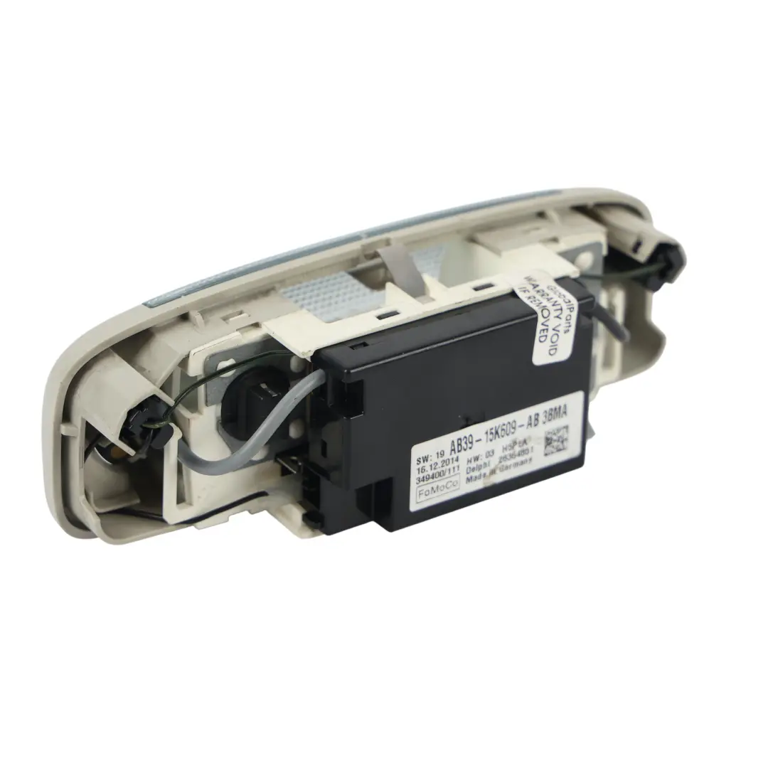 Ford Ranger T6 Plafoniera Luce Tetto Interno Anteriore Grigio - SKU AB39-15K609-AB - Numero di parte AB39-15K609-AB