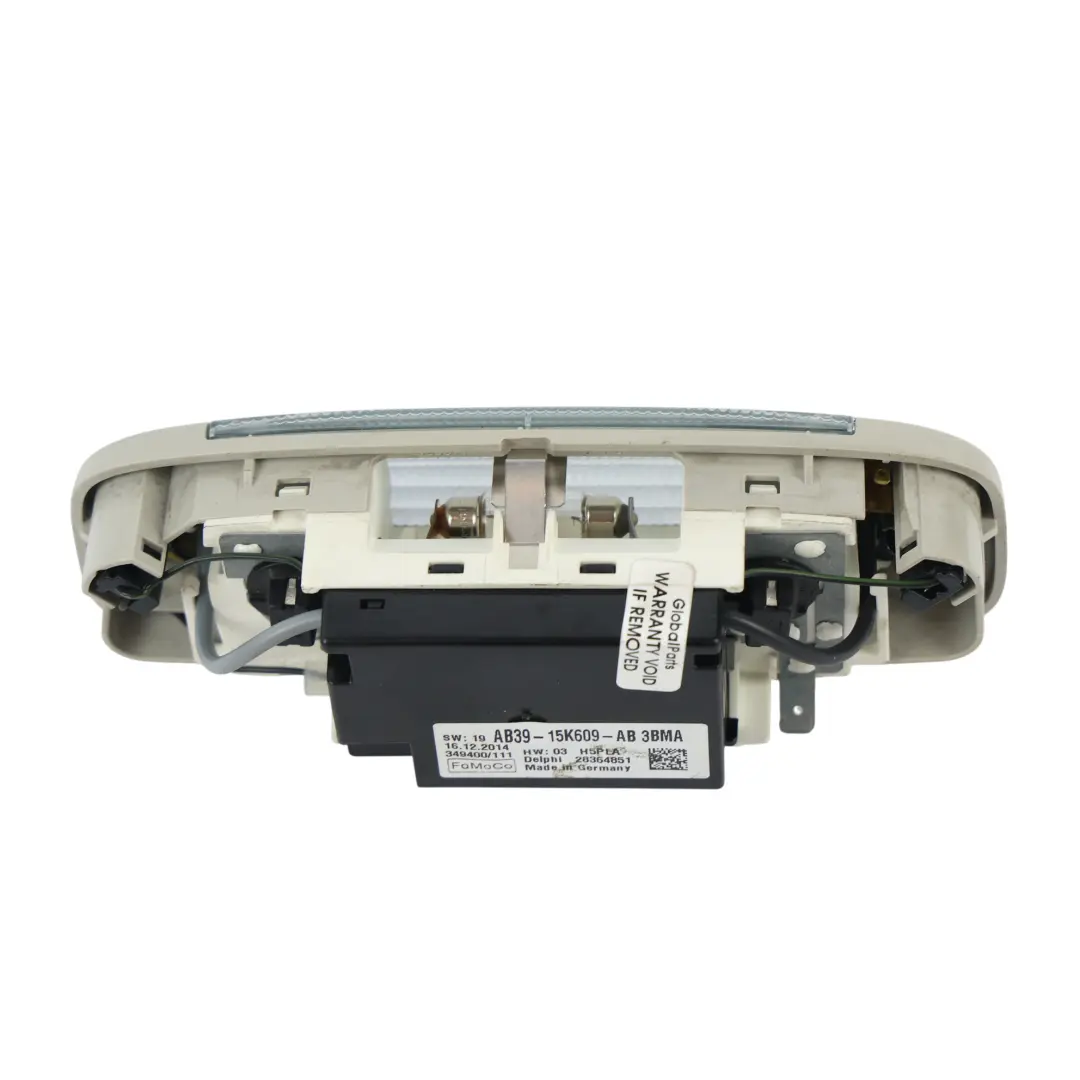 Ford Ranger T6 Plafonnier Avant Intérieur Gris - SKU AB39-15K609-AB - Numéro de pièce AB39-15K609-AB