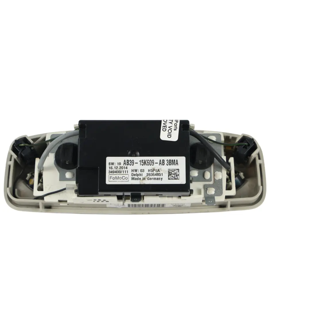 Ford Ranger T6 Plafoniera Luce Tetto Interno Anteriore Grigio - SKU AB39-15K609-AB - Numero di parte AB39-15K609-AB