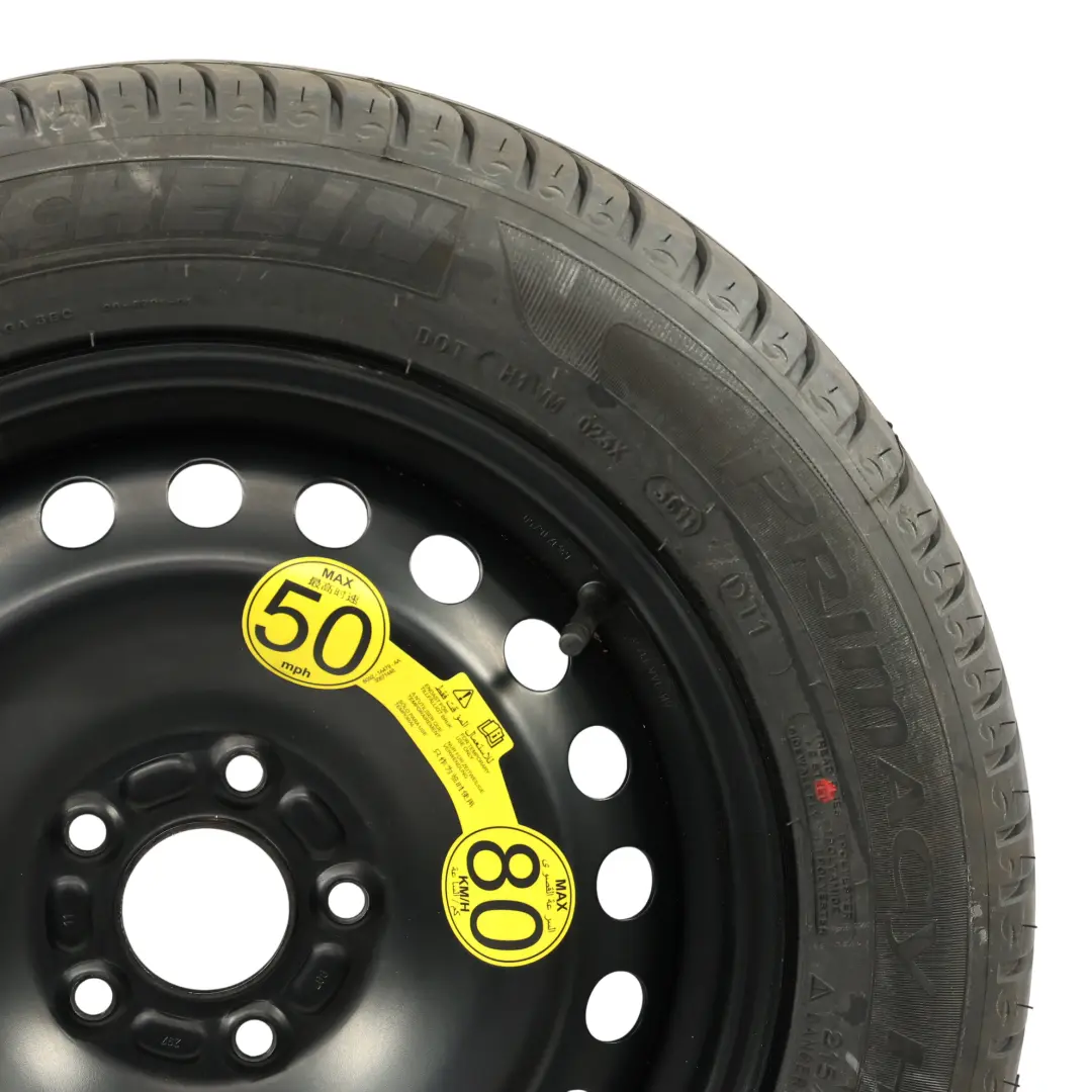 Mk4 Focus Mk3 16" Space Saver Spare Wheel Michelin AM51AA14331 to Ford Mondeo with Part number AM51AA-11297 Ford Mondeo Mk4 Focus Mk3 16" Space Saver Spare Wheel Michelin AM51AA14331 - SKU AM51AA-11297 - Part number AM51AA-11297