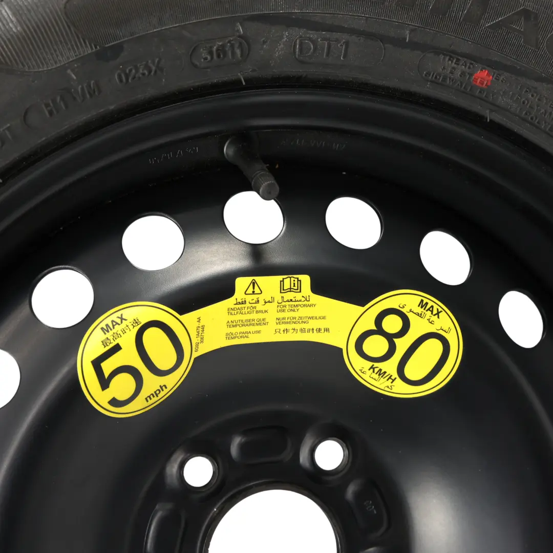 Ford Mondeo Mk4 Focus Mk3 16" Space Saver Spare Wheel Michelin AM51AA14331 - SKU AM51AA-11297 - Part number AM51AA-11297