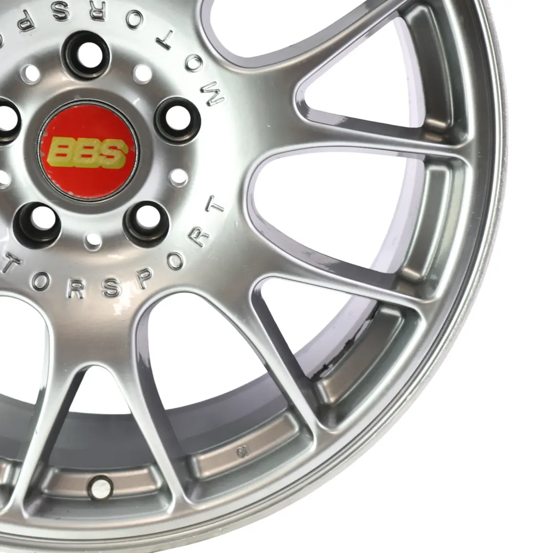  BBS Felga Aluminiowa Srebrna 18" 8J ET:35 7 Podwójnych Szprych 0345096 - SKU BBS-18-4 - Numer Części BBS-18