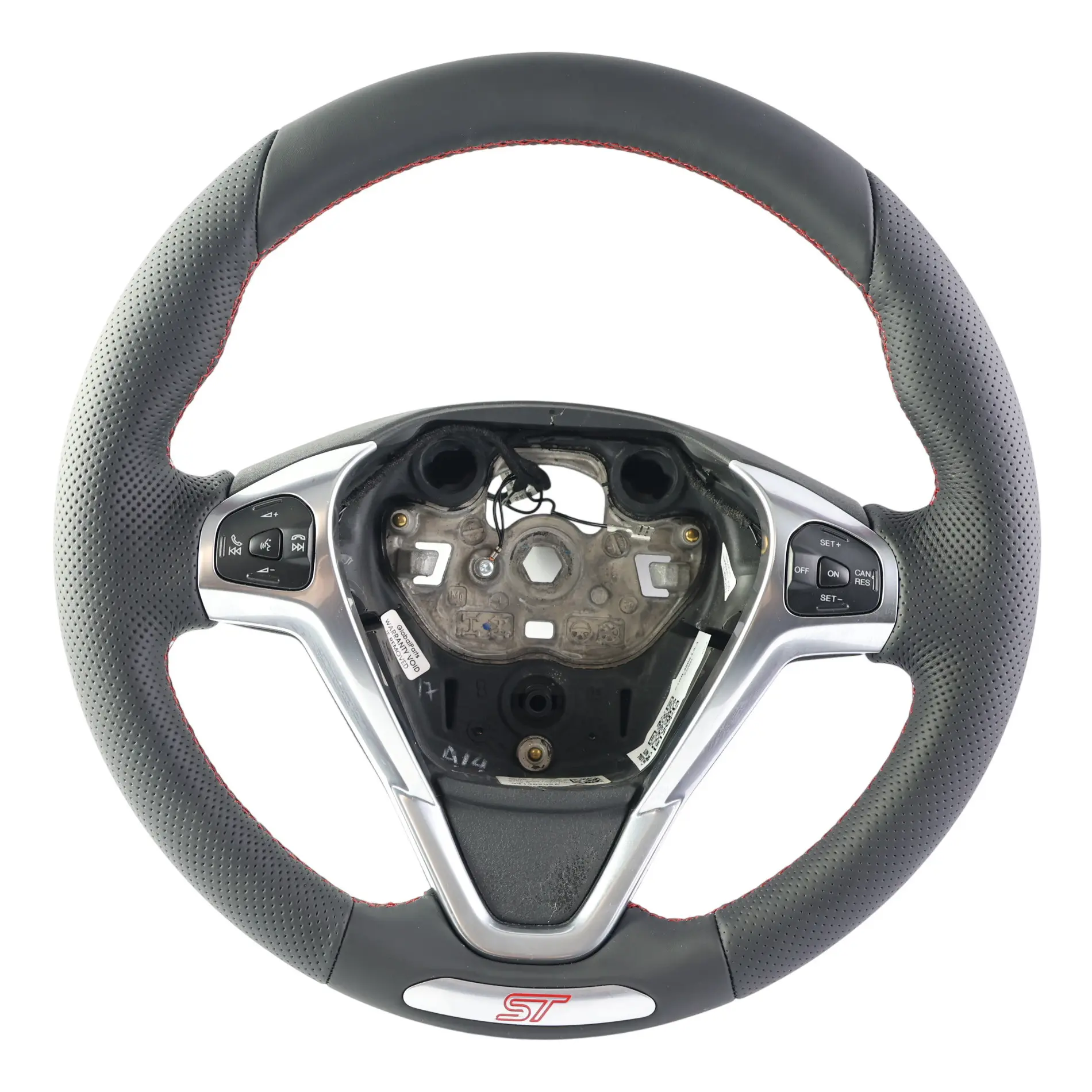 Ford Fiesta Mk7 ST Kierownica Nowa Czarna Skóra Czerwone Nici C1BB-3600-LA