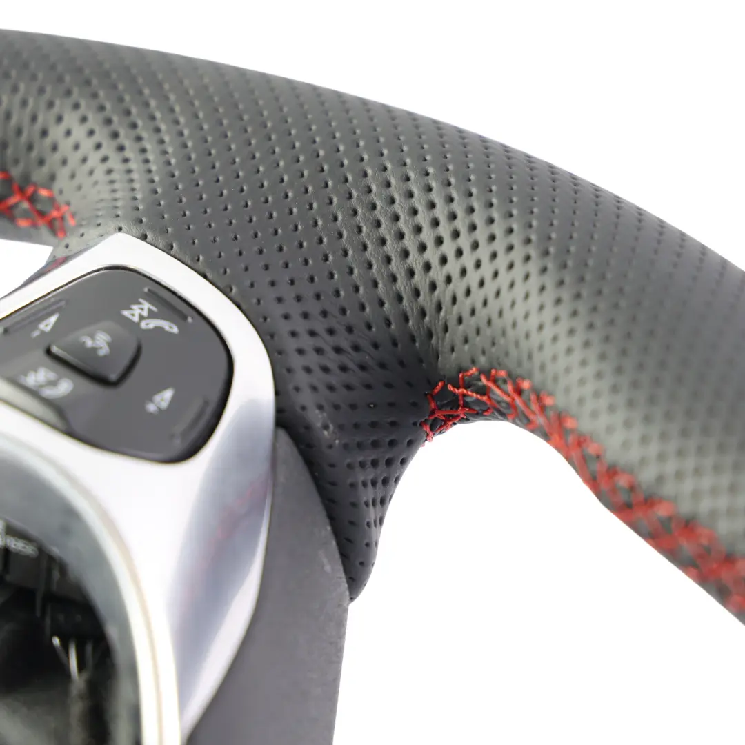 Lenkrad NEU Schwarz Leder Rote Nähte für Ford Fiesta MK7 ST mit Teilenummer C1BB-3600-LA Ford Fiesta MK7 ST Lenkrad NEU Schwarz Leder Rote Nähte - SKU C1BB-3600-LA-1 - Teilenummer C1BB-3600-LA