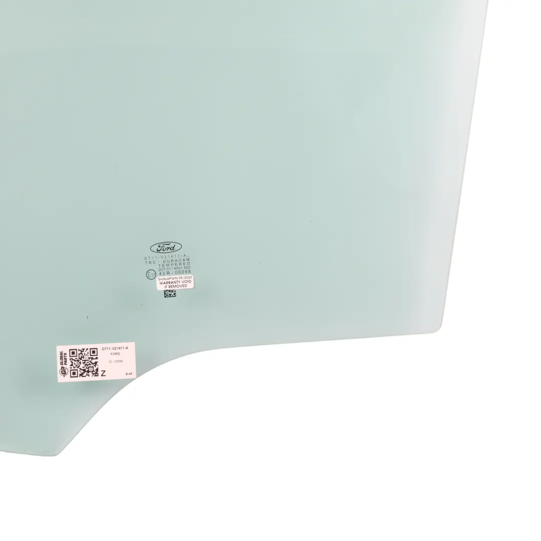 Mk2 Front Door Window Glass Left N/S AS2 to Ford Transit Connect with Part number DT11-V21411-A Ford Transit Connect Mk2 Front Door Window Glass Left N/S AS2 - SKU DT11-V21411-A - Part number DT11-V21411-A