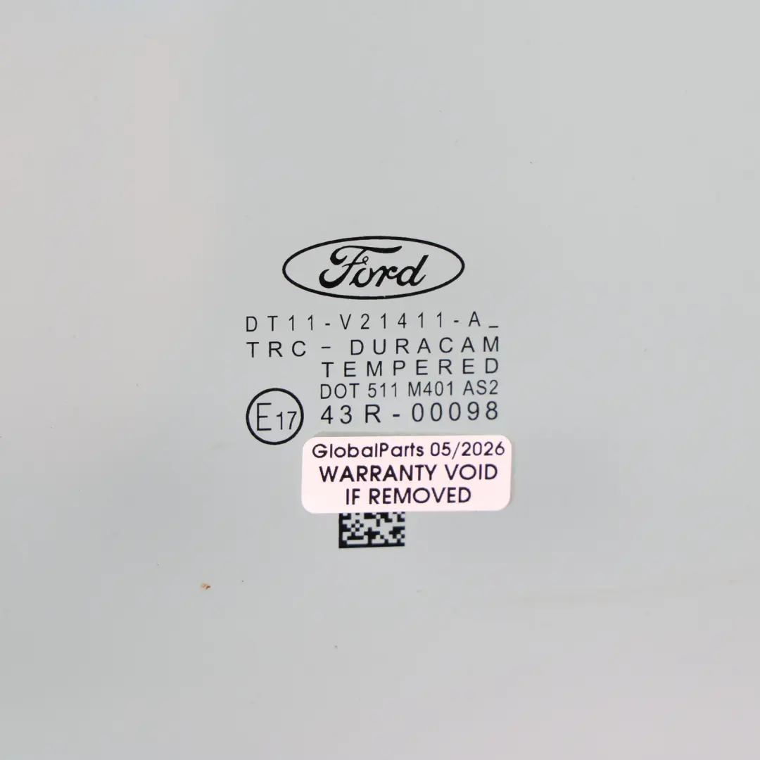 Ford Transit Connect Mk2 Front Door Window Glass Left N/S AS2 - SKU DT11-V21411-A - Part number DT11-V21411-A