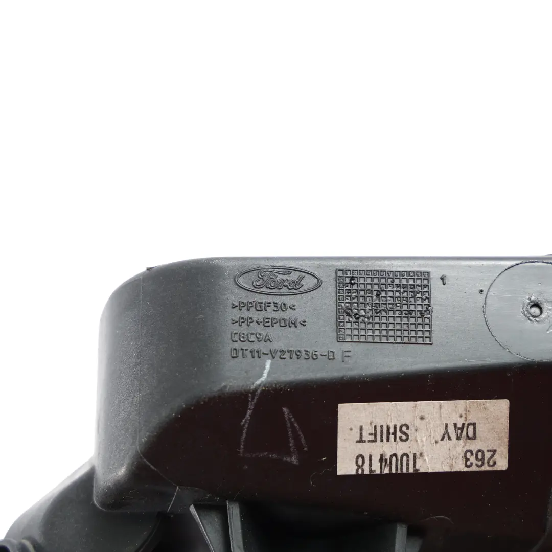 Filler Flap Housing Pot Carrier to Ford Transit Connect Fuel Tank with Part number DT11-V27936-DF Ford Transit Connect Fuel Tank Filler Flap Housing Pot Carrier - SKU DT11-V27936-DF - Part number DT11-V27936-DF