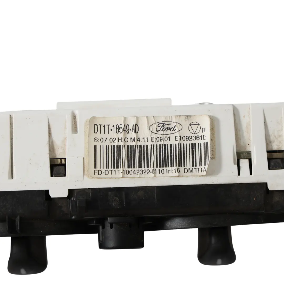 MK2 Pannello Controllo Climatizzatore per Ford Transit Connect con numero di parte DT1T-18549-AD Ford Transit Connect MK2 Pannello Controllo Climatizzatore - SKU DT1T-18549-AD - Numero di parte DT1T-18549-AD