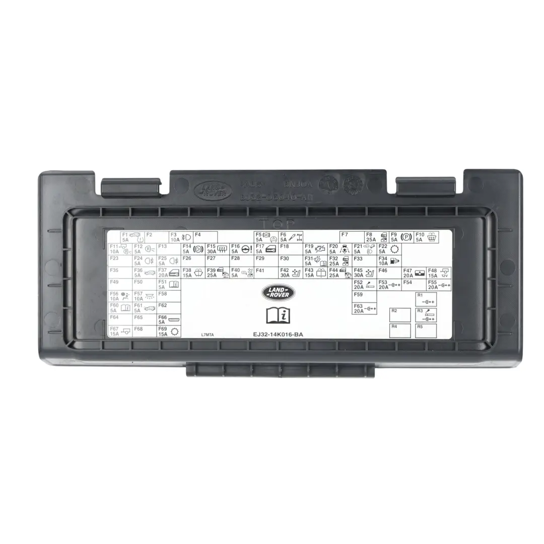 Range Rover Evoque L538 Trim Vano Portaoggetti Fusibili Mappa - SKU EJ32-14K016-BA - Numero di parte EJ32-14K016-BA