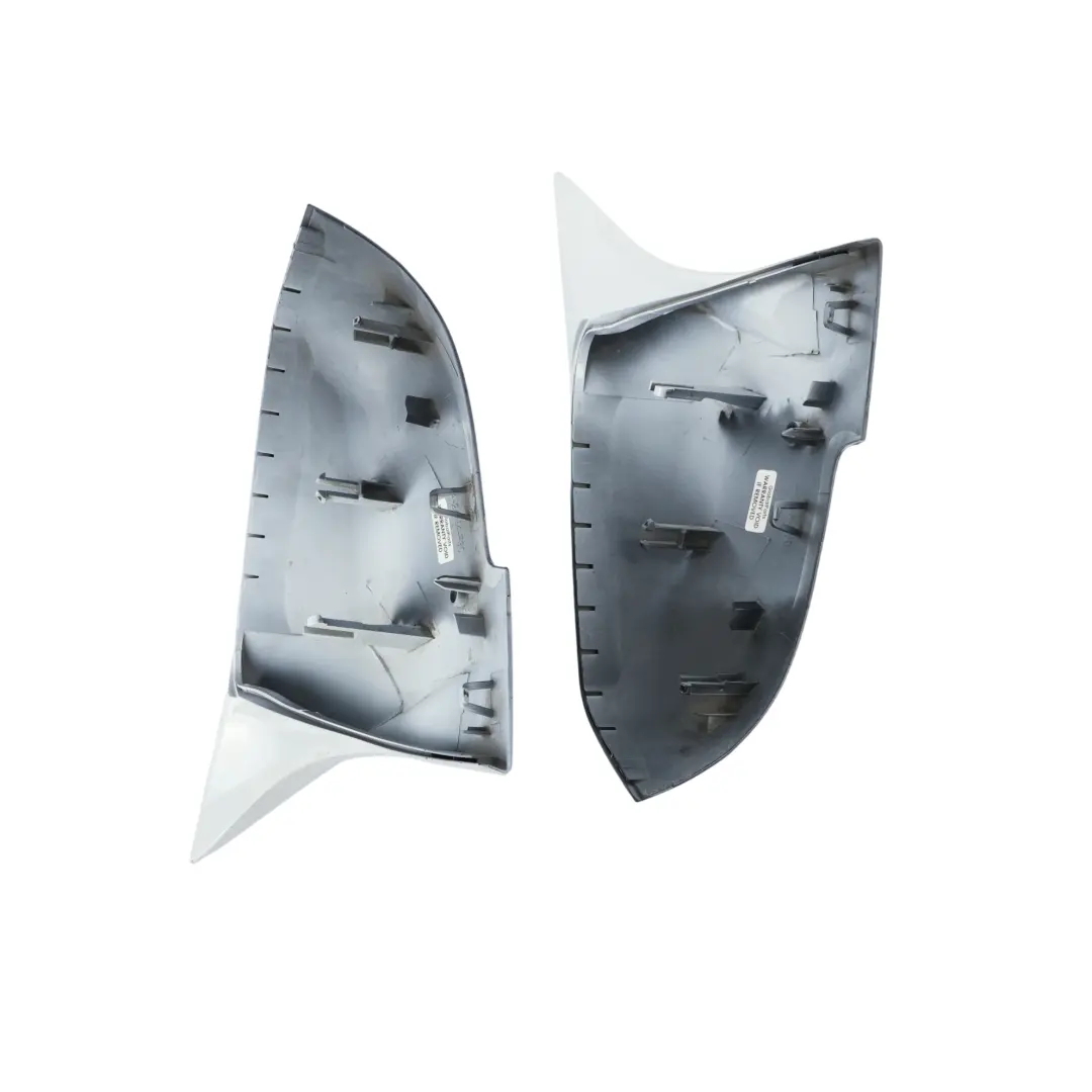 BMW F20 F30 F31 Wing Mirror Cover Cap Casing Housing Left Right N/O/S White Set - SKU F20-MIRROR-COVER-SET - Part number F20 Mirror Cover Set