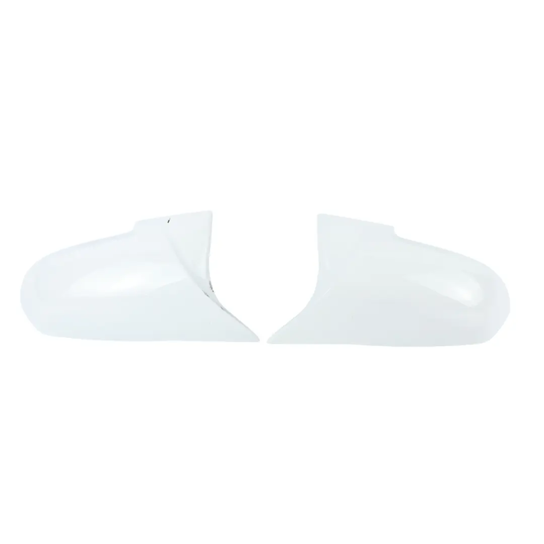 BMW F20 F30 F31 Wing Mirror Cover Cap Casing Housing Left Right N/O/S White Set - SKU F20-MIRROR-COVER-SET - Part number F20 Mirror Cover Set