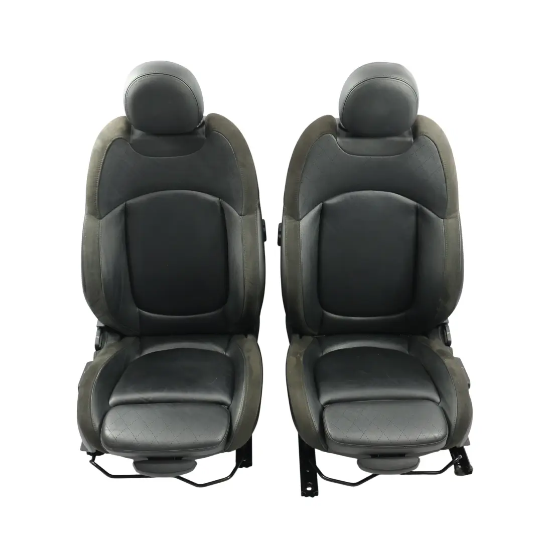 Mini F57 Sitze Bank Sport Beheizt Leder/Alcantara Carbon Schwarz SET - SKU F57-SEATS-SET-CARBON-BLACK-NEE1 - Teilenummer F57-SEATS-SET-CARBON-BLACK-NEE1