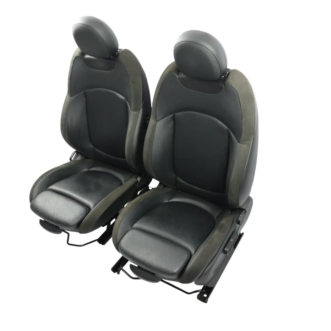 Mini F57 Seats Bench Sofa Sport Heated Leather/Alcantara Carbon Black SET - SKU F57-SEATS-SET-CARBON-BLACK-NEE1 - Part number F57-SEATS-SET-CARBON-BLACK-NEE1