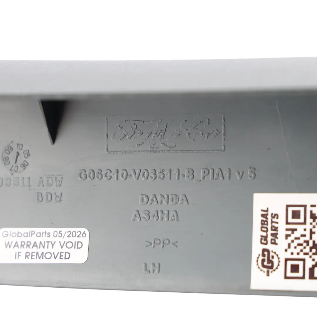 A-Pillar Trim Cover Moulding Strip Left N/S to Ford Transit Mk7 with Part number 6C11-V03511-ADW Ford Transit Mk7 A-Pillar Trim Cover Moulding Strip Left N/S - SKU 6C11-V03511-ADW - Part number 6C11-V03511-ADW