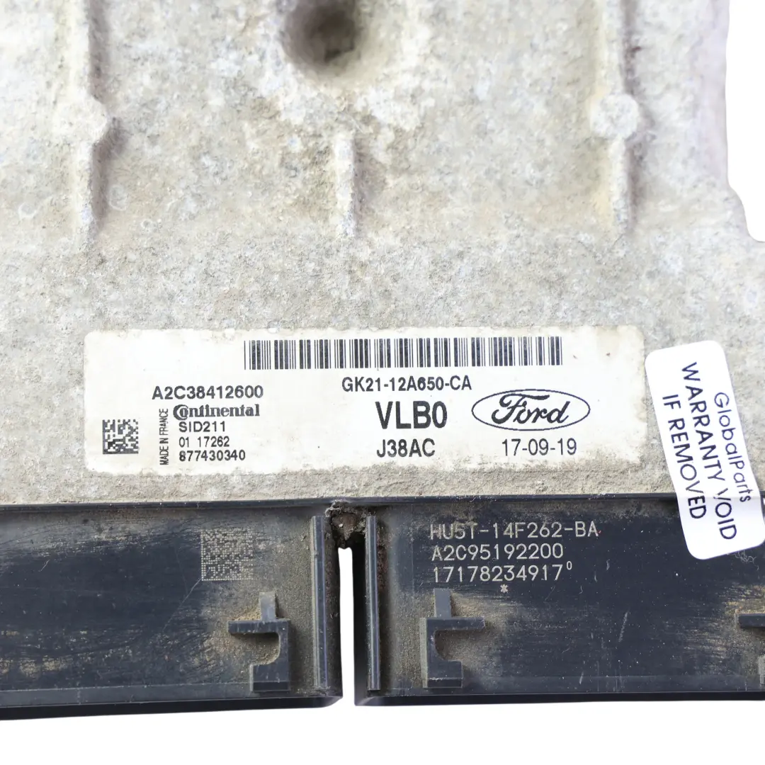 Ford Transit Custom 2.0 YMF6 130HP Engine ECU Kit Manual - SKU GK21-12A650-CA-2 - Part number GK21-12A650-CA