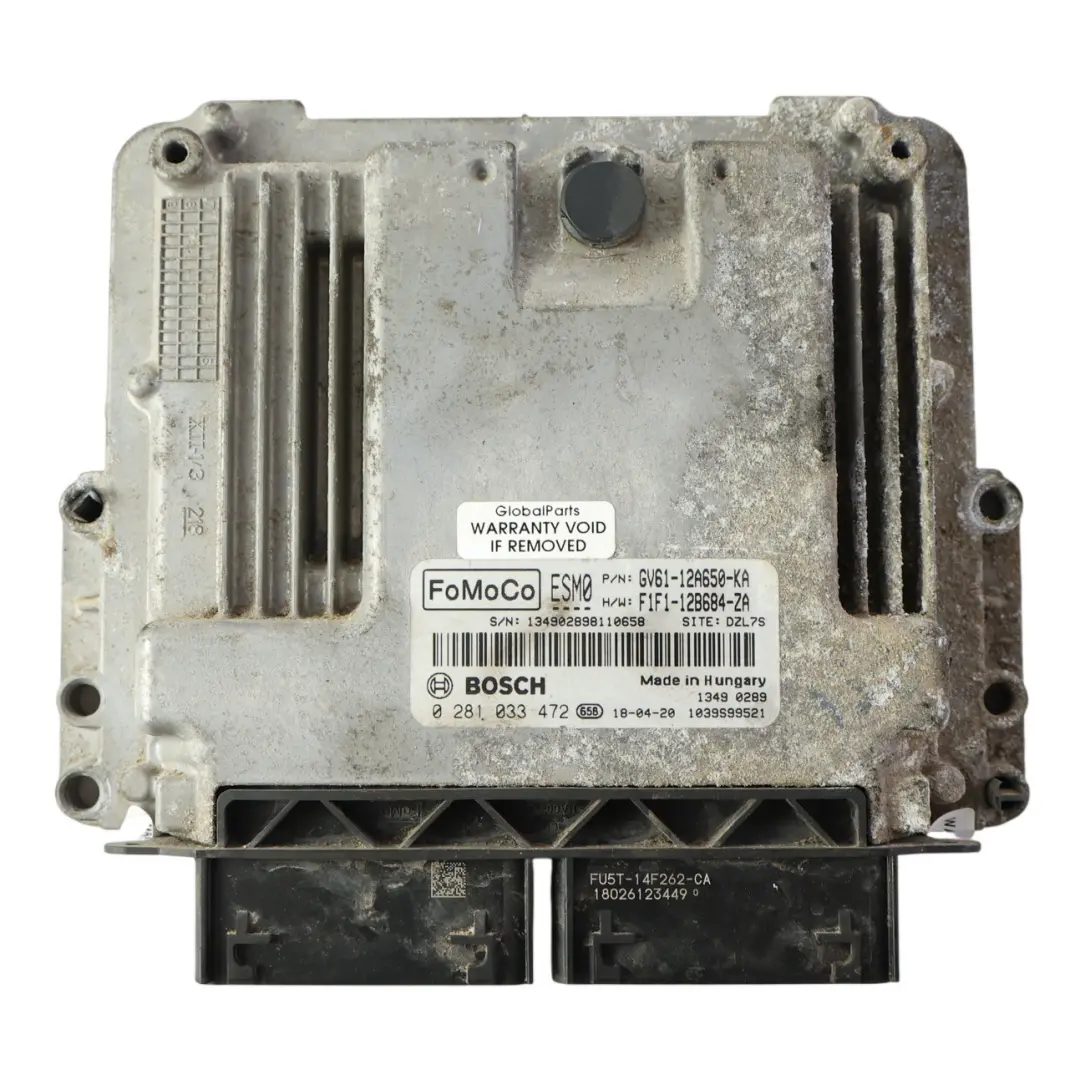 MK2 1.5 TDCi 100HP Calculateur Moteur Manuel pour Ford Transit Connect à propos du numéro de pièce GV61-12A650-KA Ford Transit Connect MK2 1.5 TDCi 100HP Calculateur Moteur Manuel - SKU GV61-12A650-KA - Numéro de pièce GV61-12A650-KA