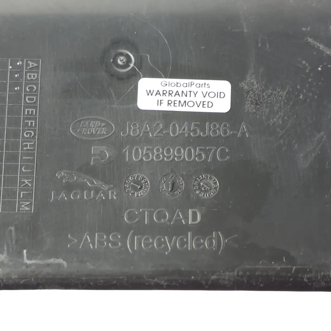 Bandeja Almacenamiento Consola Central para Range Rover Velar L560 con número de pieza J8A2-045J86-A Range Rover Velar L560 Bandeja Almacenamiento Consola Central - SKU J8A2-045J86-A - Número de pieza J8A2-045J86-A