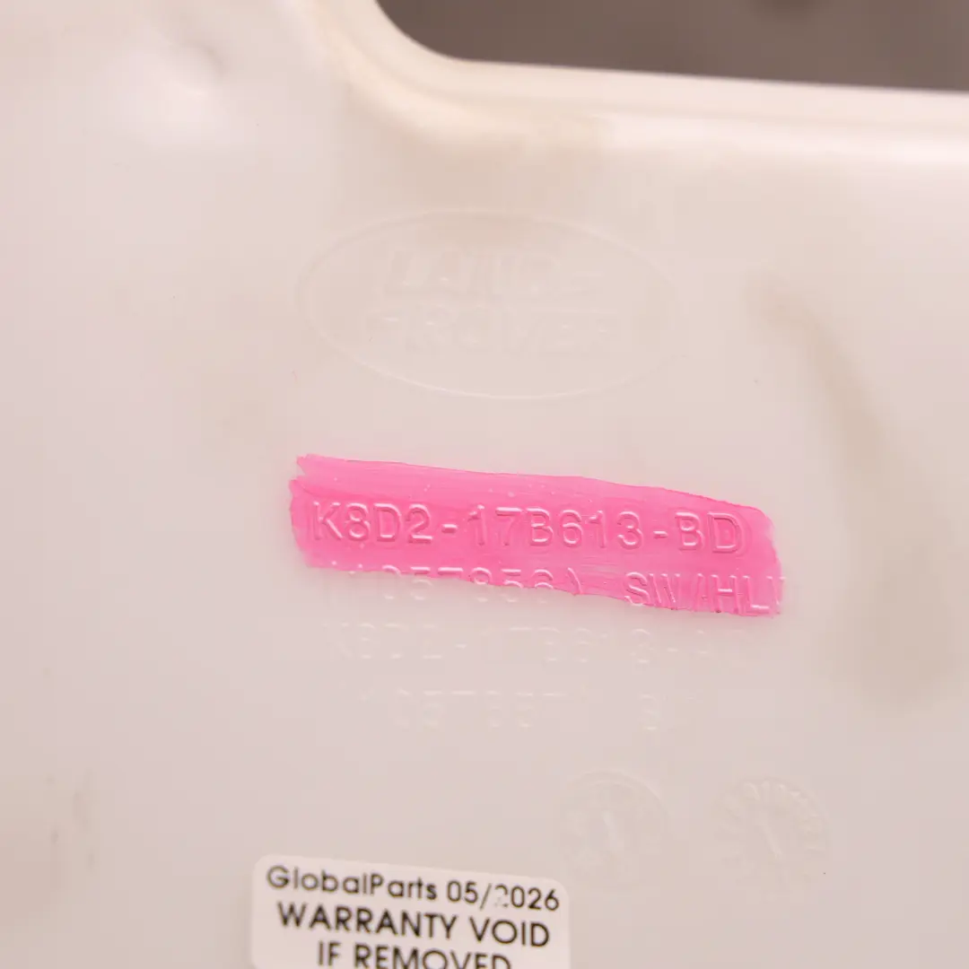 Windscreen Washer Bottle Tank K8D2-17B613-BD to Range Rover Evoque L551 with Part number K8D2-17B613-AC Range Rover Evoque L551 Windscreen Washer Bottle Tank K8D2-17B613-BD - SKU K8D2-17B613-AC - Part number K8D2-17B613-AC