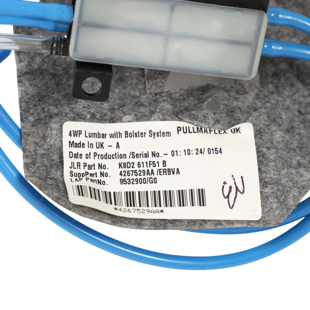 Range Rover Evoque L551 Bomba Lumbar Asiento Delantero - SKU K8D2-611F51-B - Número de pieza K8D2-611F51-B