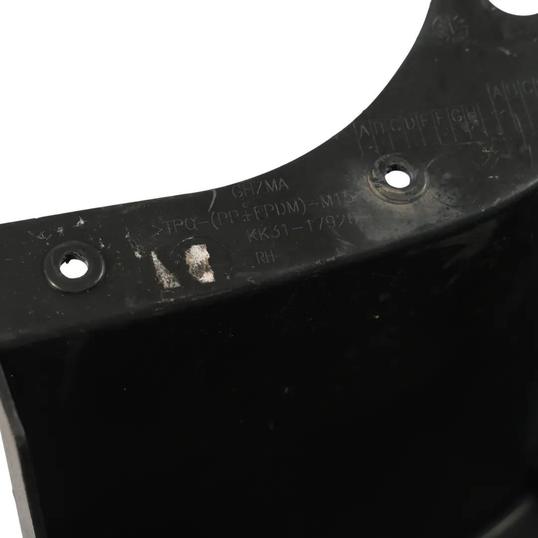 Ford Transit MK8 Embout Pare-Chocs Arrière Noir Carbone Droit - SKU KK31-17926-FB - Numéro de pièce KK31-17926-FB