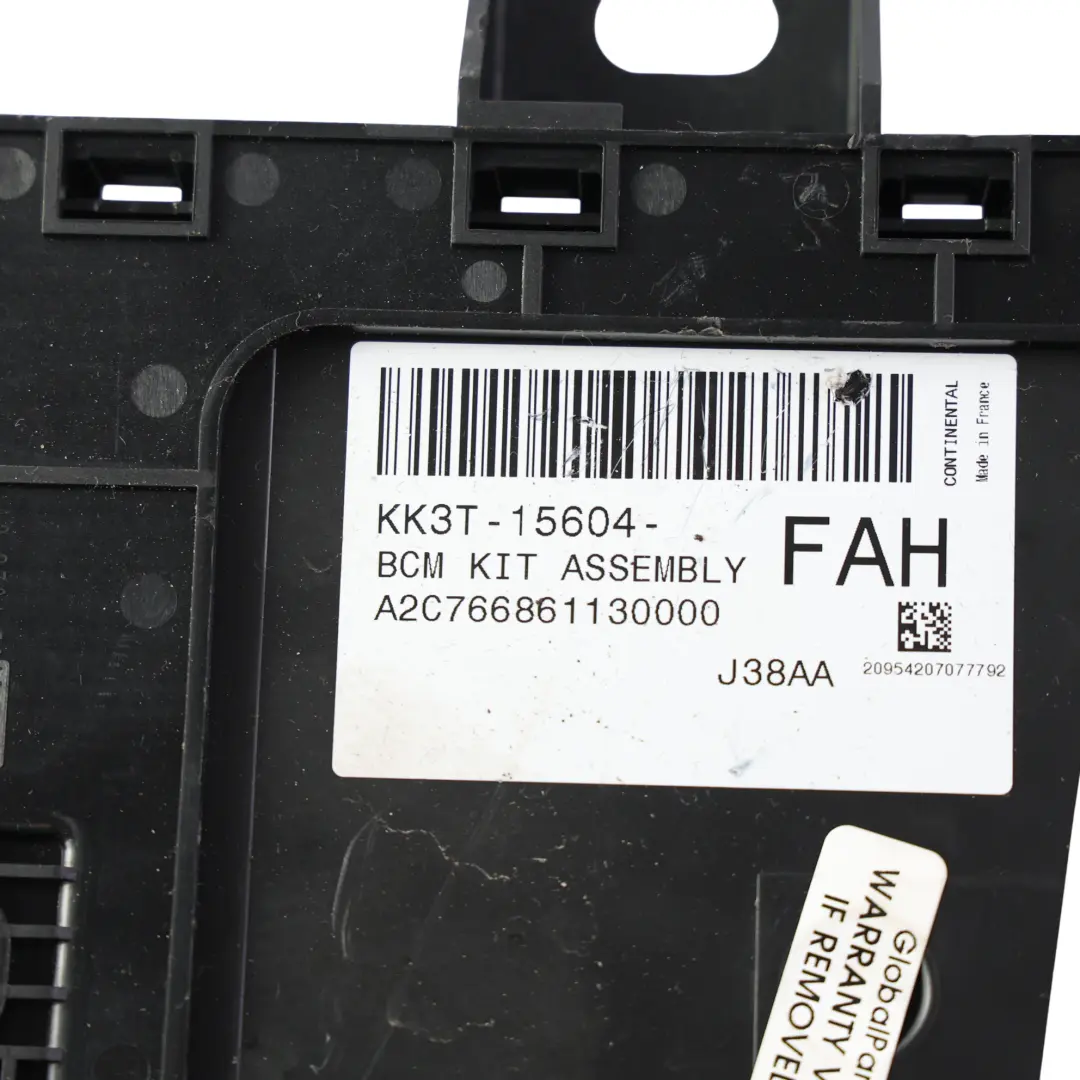 Mk8 BCM Body Control Module Fuse Box ECU to Ford Transit with Part number KK3T-15604-FAH Ford Transit Mk8 BCM Body Control Module Fuse Box ECU - SKU KK3T-15604-FAH - Part number KK3T-15604-FAH