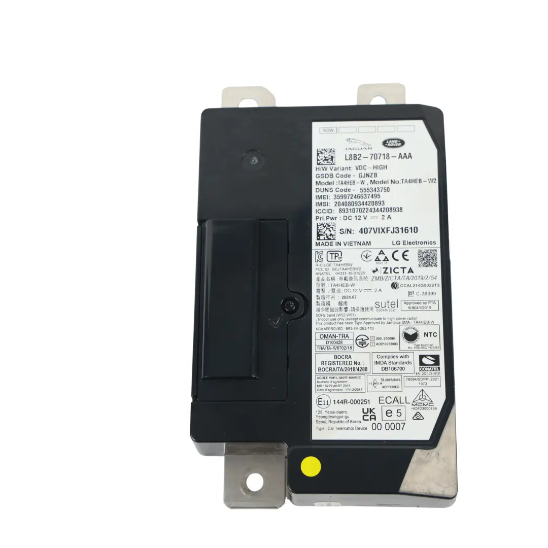 Telematics Bluetooth Control Unit to Range Rover Evoque L551 with Part number L8B2-70718-AAA Range Rover Evoque L551 Telematics Bluetooth Control Unit - SKU L8B2-70718-AAA - Part number L8B2-70718-AAA