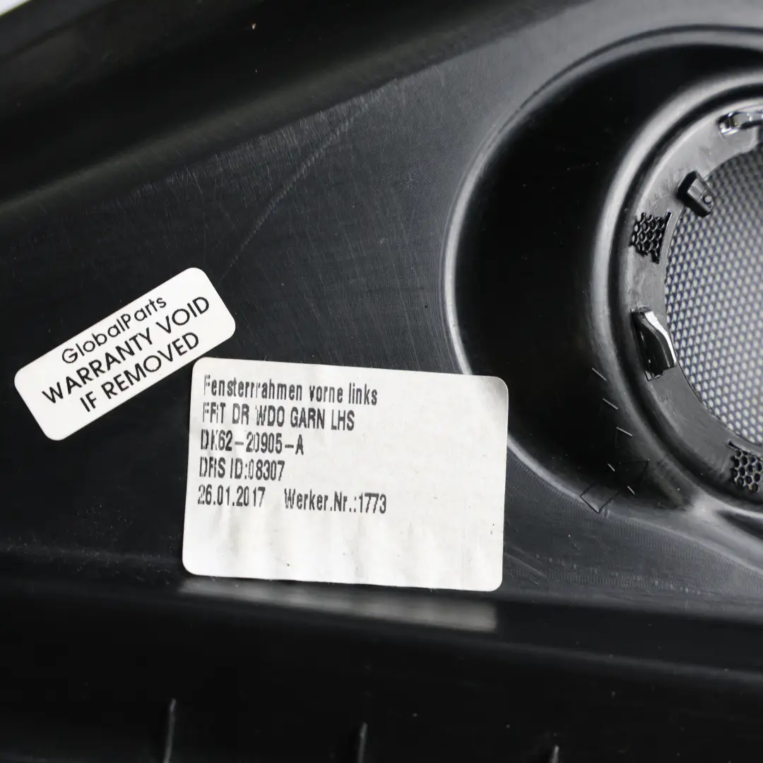 Range Rover Door Window Gasket Seal Trim Front Left N/S DK62-20905-AC - SKU LR043839 - Part number LR043839