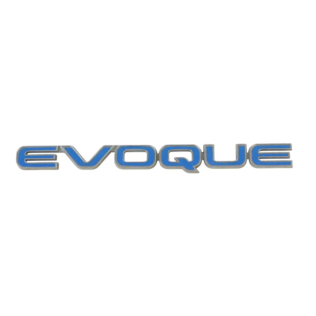 Emblem Evoque Lettering Blue to Range Rover Evoque L538 Rear Badge with Part number LR078574 Range Rover Evoque L538 Rear Badge Emblem Evoque Lettering Blue - SKU LR078574 - Part number LR078574