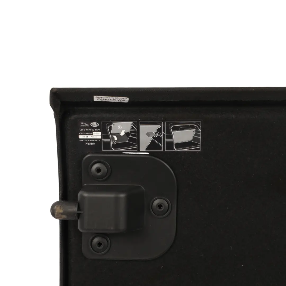 Land Rover Range Rover Evoque L551 Parcel Shelf Package Tray Trim - SKU LR165954 - Part number LR165954