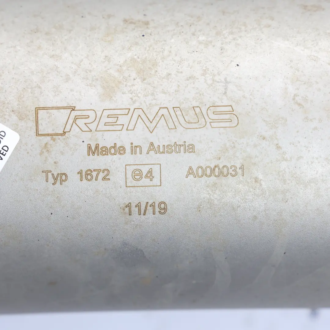 BMW F87 M2 Remus Tylny Tłumik Wydechu Podwójna Rura Typ 1672 - SKU N55-EXHAUST - Numer Części N55-EXHAUST