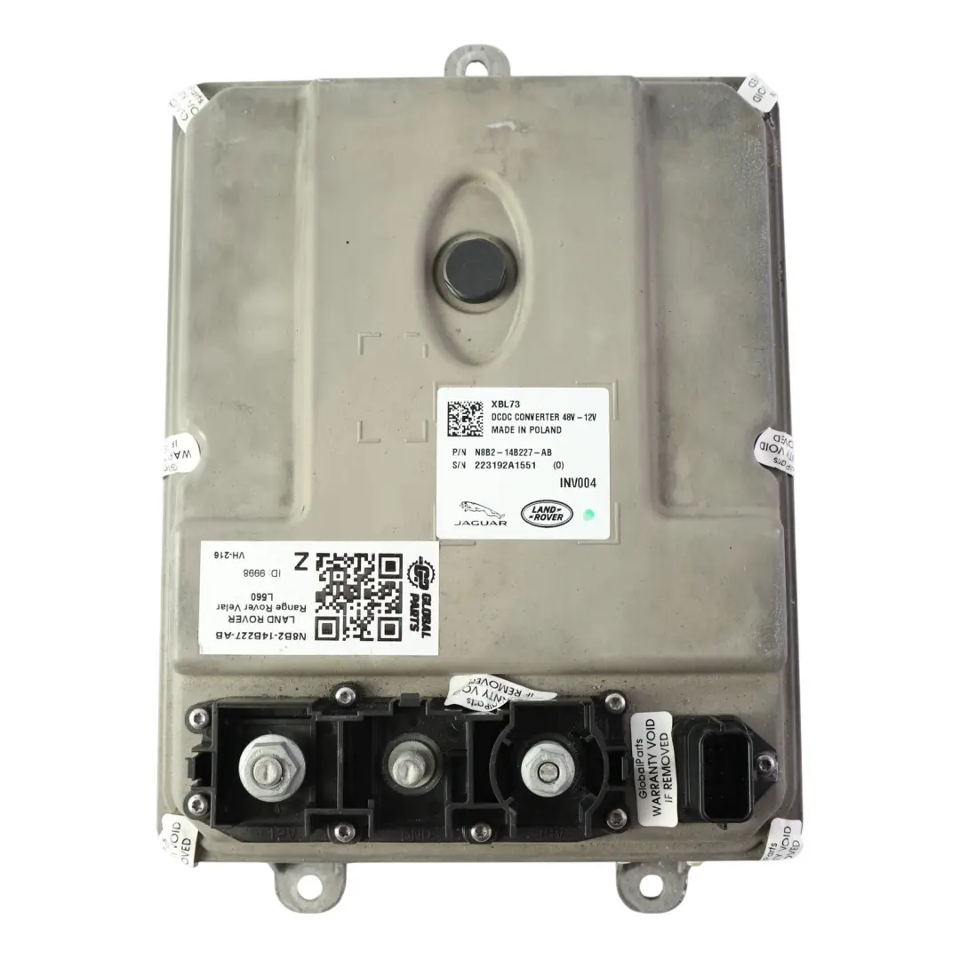 Modulo Convertitore DC/DC per Range Rover Defender L663 L560 con numero di parte N8B2-14B227-AB Range Rover Defender L663 L560 Modulo Convertitore DC/DC - SKU N8B2-14B227-AB - Numero di parte N8B2-14B227-AB