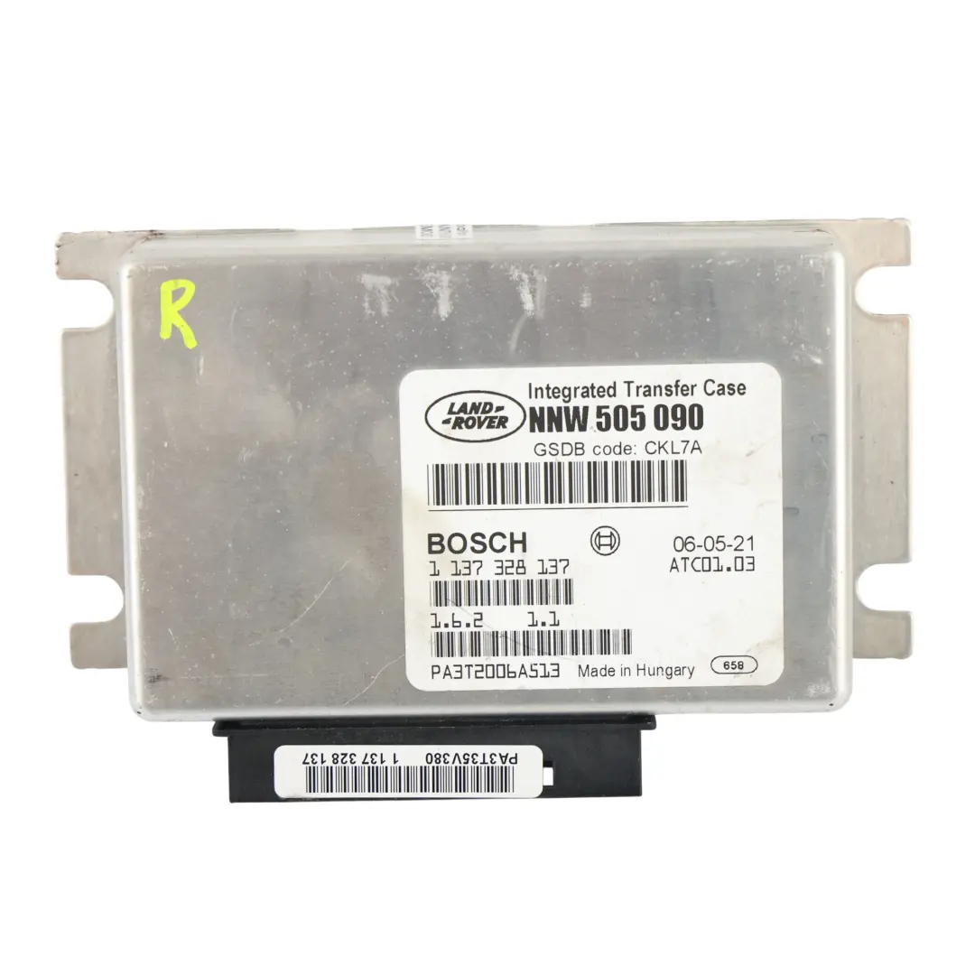 Modulo Controllo Scatola Trasferimento ECU per Range Rover Sport L320 con numero di parte NNW505090 Range Rover Sport L320 Modulo Controllo Scatola Trasferimento ECU - SKU NNW505090 - Numero di parte NNW505090