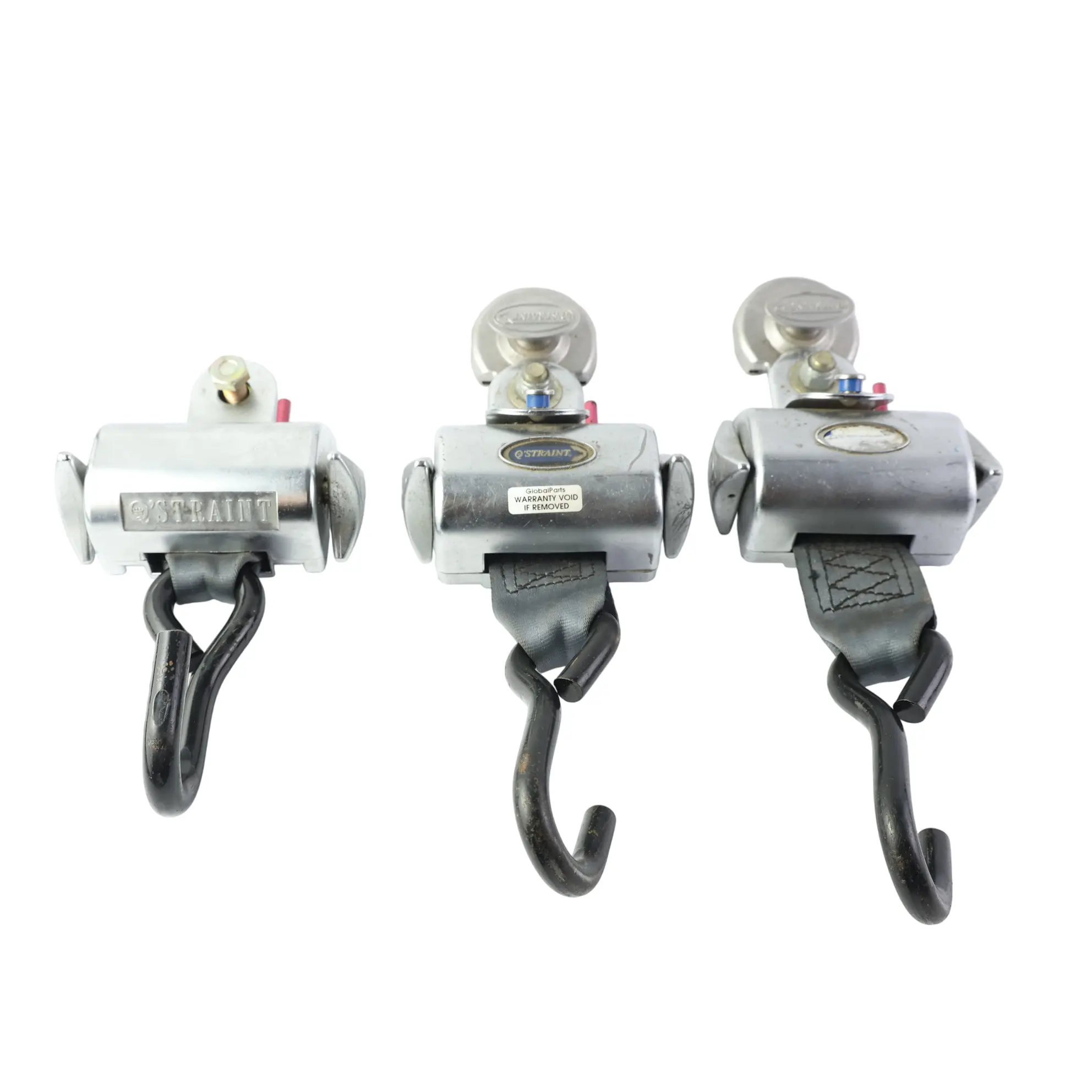 Q'Straint Q8-6200-L Q8-6200-SC Deluxe Retractor Floor Wheelchair Mount Set