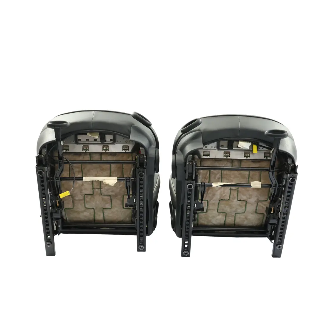Mini R50 Leather Seats Heated English Park Lane Panther Black Front Rear Seat - SKU R50-Seats-Set-Park-Lane-English-Panther - Part number R50 Seats Set Park Lane English Panther