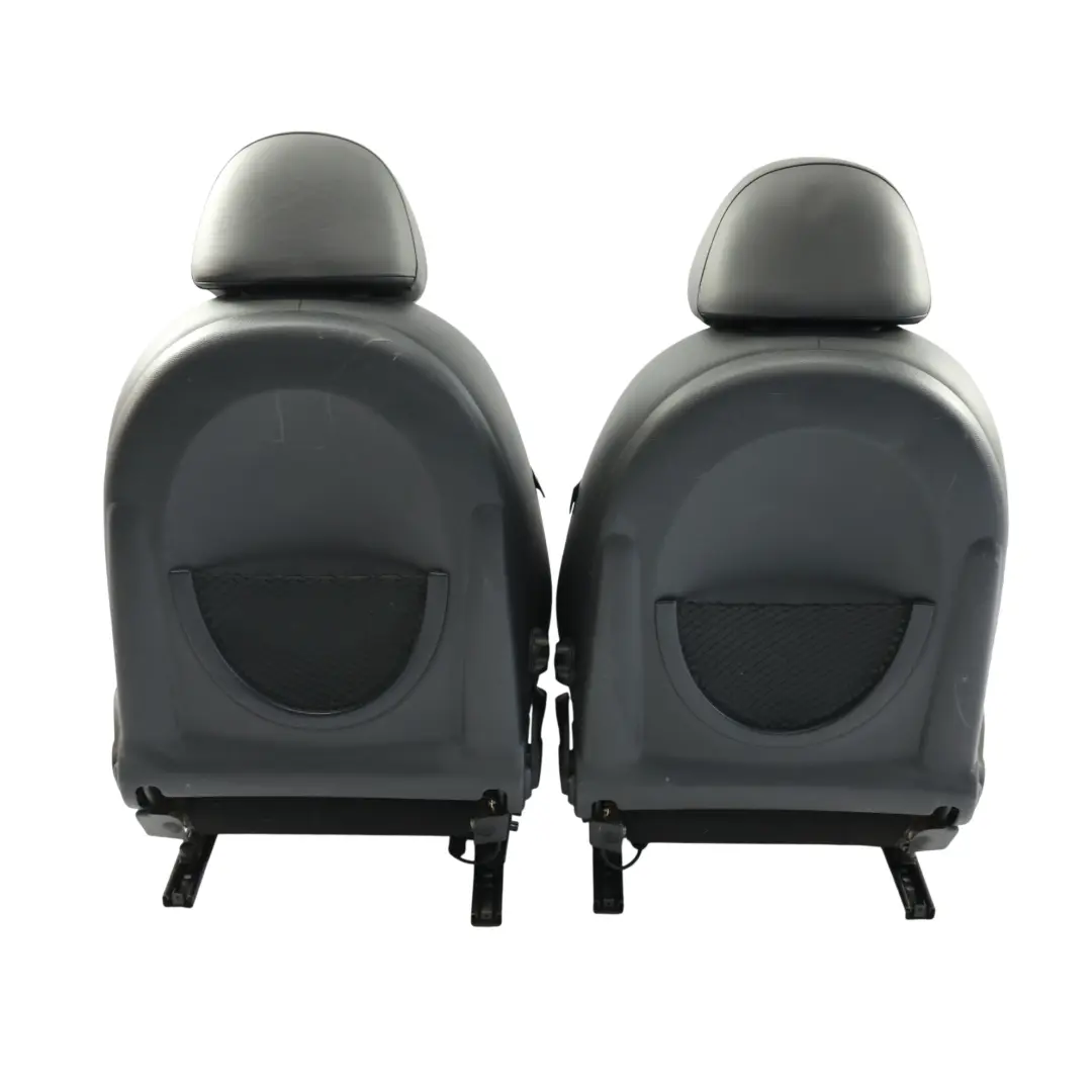 Mini R50 Leather Seats Heated English Park Lane Panther Black Front Rear Seat - SKU R50-Seats-Set-Park-Lane-English-Panther - Part number R50 Seats Set Park Lane English Panther