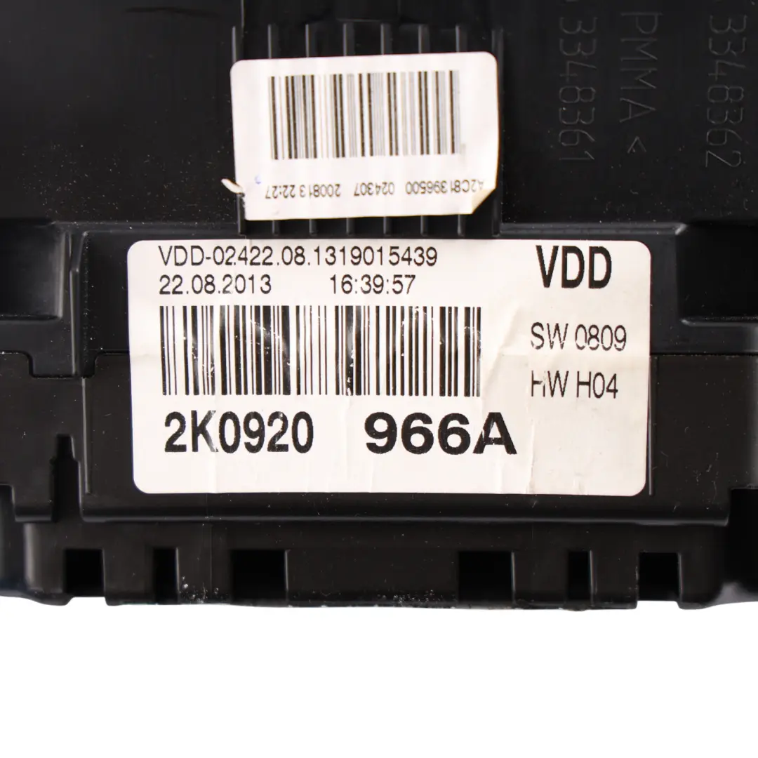 2k Instrument Cluster Speedometer Manual Diesel to VW Volkswagen Caddy with Part number 2K0920966A VW Volkswagen Caddy 2k Instrument Cluster Speedometer Manual Diesel - SKU RHD-2K0920966A - Part number 2K0920966A
