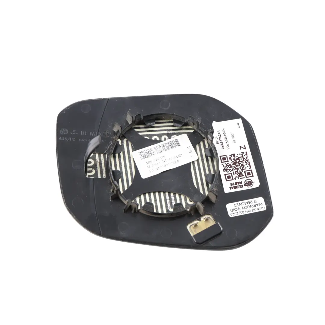 2K Door Wing Mirror Glass Convex Left N/S to VW Volkswagen Caddy Maxi with Part number 2K6857521A VW Volkswagen Caddy Maxi 2K Door Wing Mirror Glass Convex Left N/S - SKU RHD-2K6857521A - Part number 2K6857521A