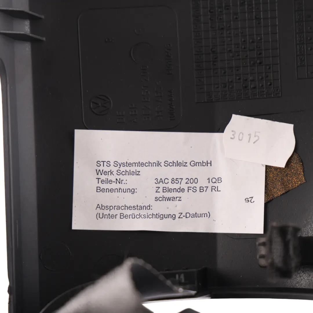 Dashboard Panel Trim Right O/S Driver's Side to Volkswagen Passat B7 with Part number 3AC857200 Volkswagen Passat B7 Dashboard Panel Trim Right O/S Driver's Side - SKU RHD-3AC857200 - Part number 3AC857200